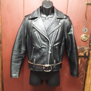 Leather Jacket 1960s HARLEY DAVIDSON W36 incl belt